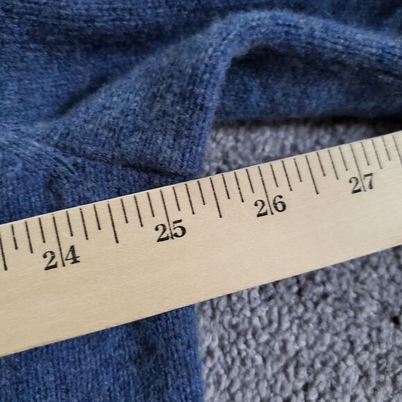 Polo Ralph Lauren sweater Mens Extra Large Blue Wool 100% Lambswool Pony - Picture 7 of 9